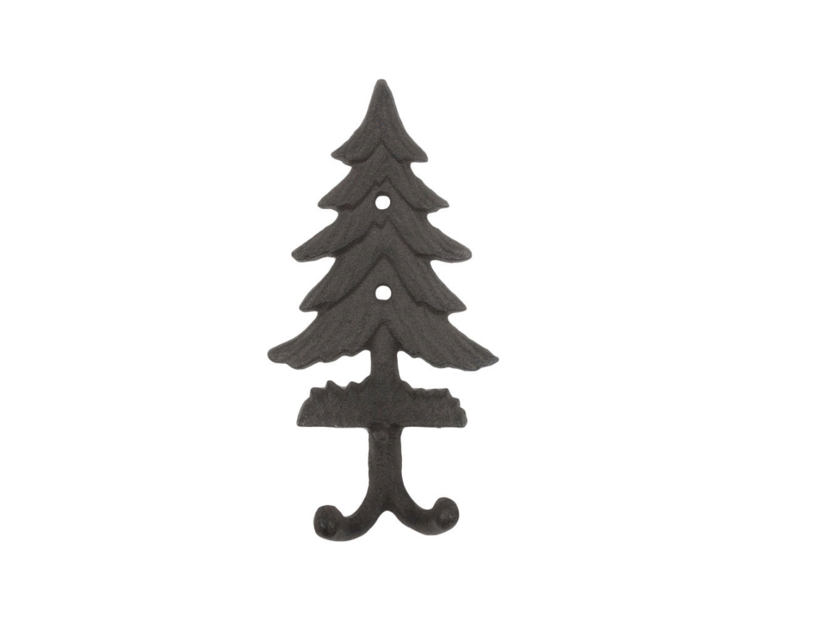 Picture of Handcrafted Model Ships K-9919-cast-iron Cast Iron Pine Tree Decorative Metal Wall Hooks&#44; 6.5 in.