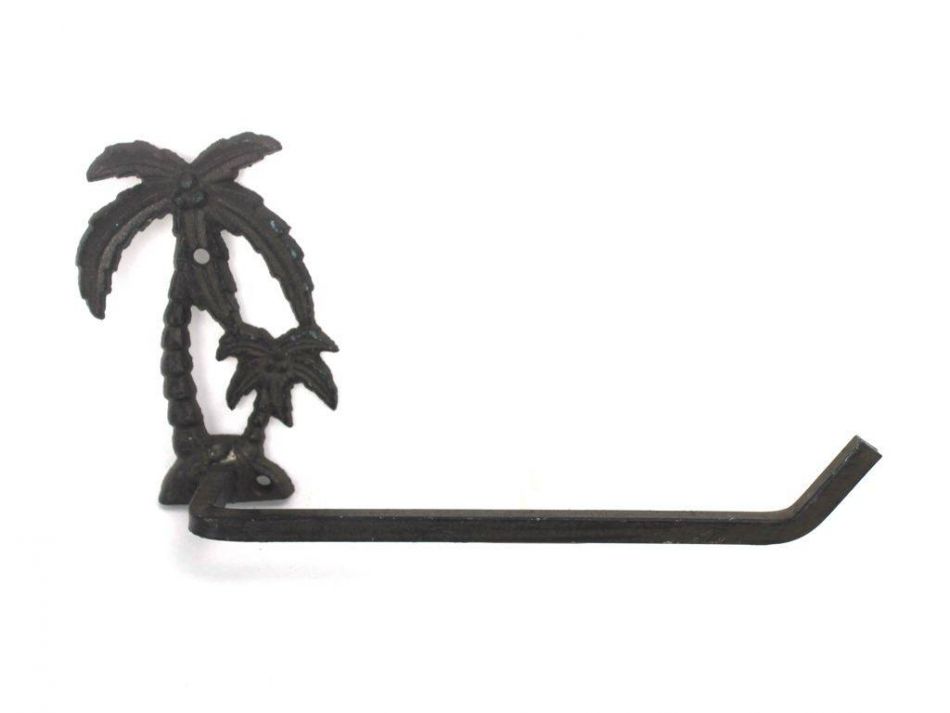 Picture of Handcrafted Model Ships K-9208-cast-iron-k Cast Iron Palm Tree Hand Towel Holder&#44; 10 in.
