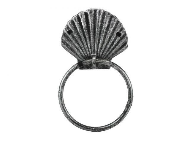 9 in. Seashell Towel Holder, Antique Copper