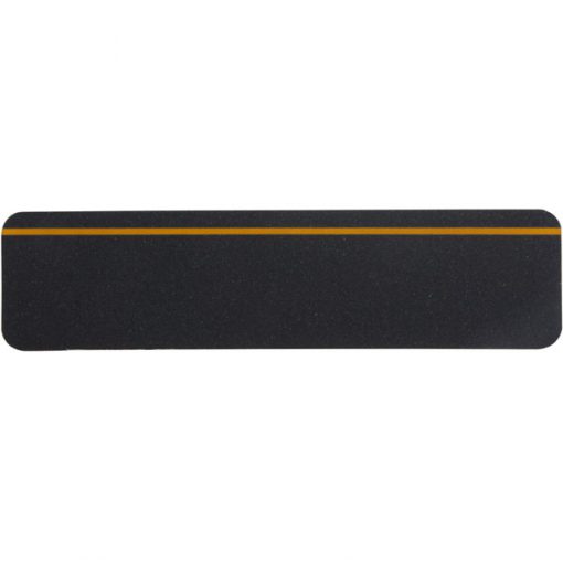 Adhesive Anti-Slip Treads 6"x 24"- Reflective Stripe Grit, PK4