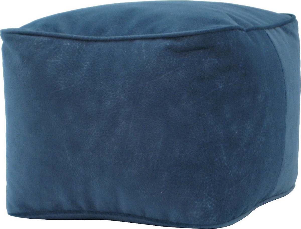 Picture of Gold Medal 1BF11858124 Micro-Fiber Suede Bean Bag Ottoman&#44; Navy Blue - Medium