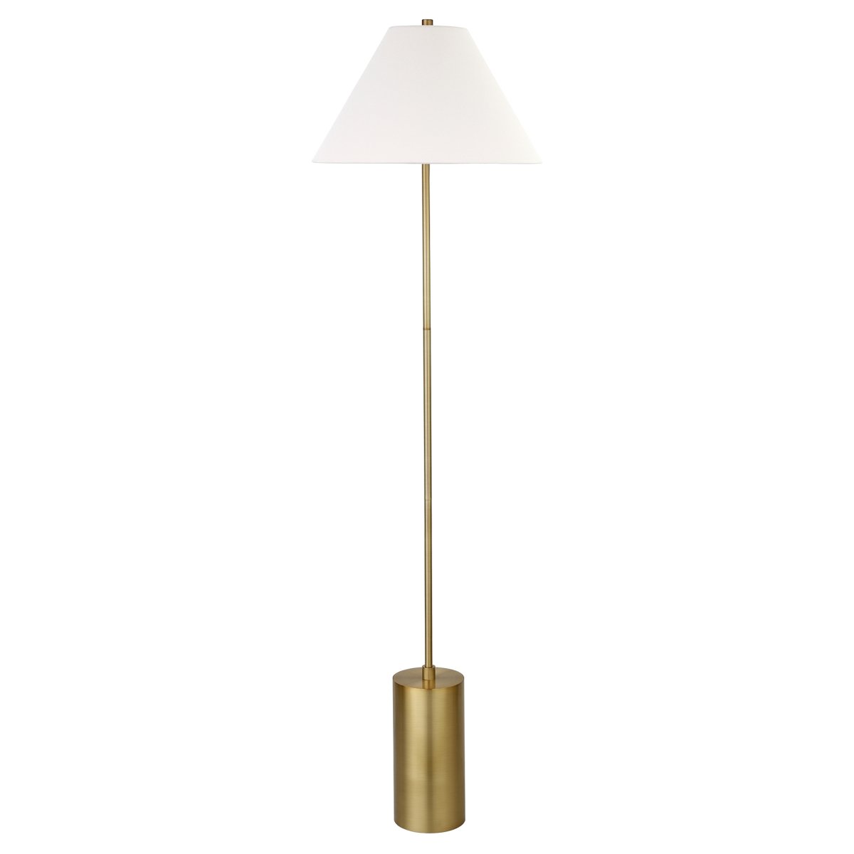 Picture of Henn &amp; Hart FL0733 Somerset Brass Floor Lamp with Empire Shade