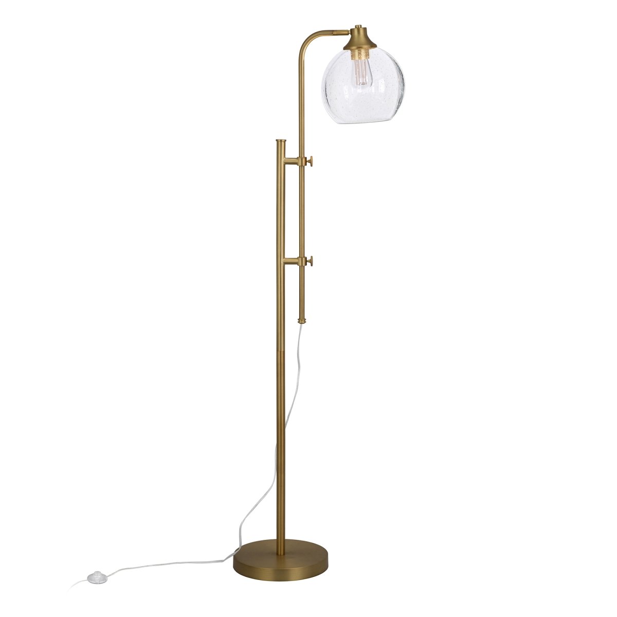 Picture of Henn &amp; Hart FL0369 Antho Height-Adjustable Brass Floor Lamp