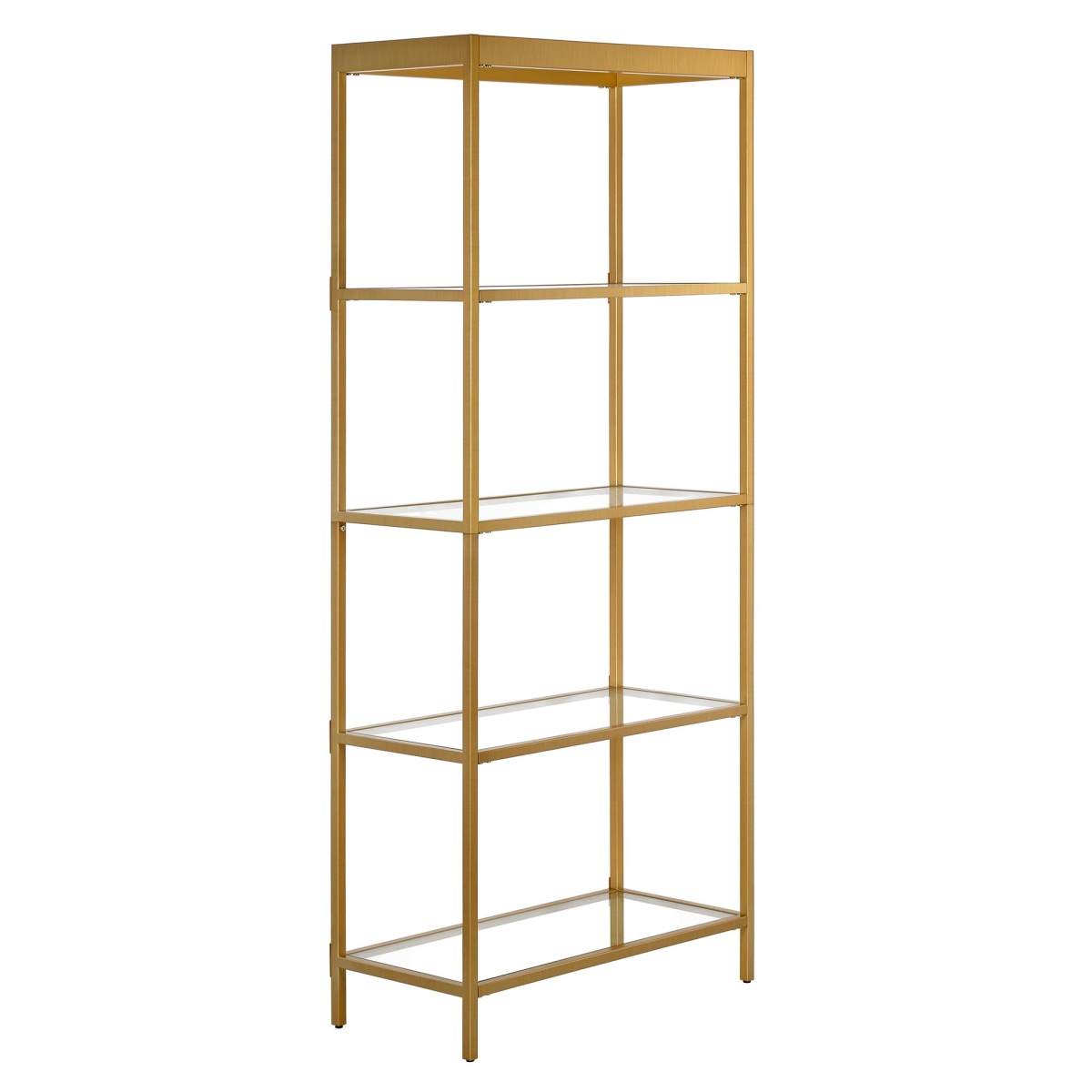 Picture of Henn & Hart BK0782 30 in. Wide Alexis Bookcase&#44; Brass Finish