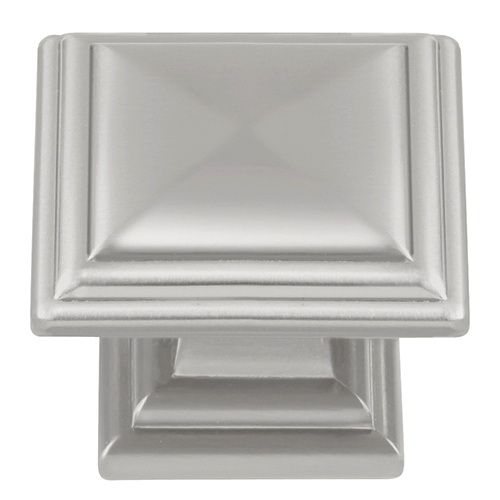 Picture of Belwith HH74639-SN Satin Nickel Somerset Square Knob - 1.32 in.