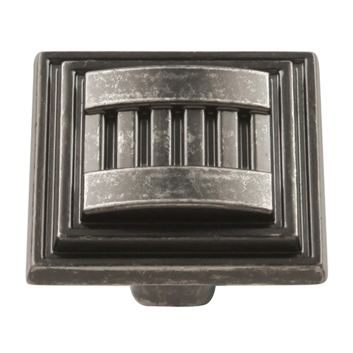 Picture of Belwith HH74670-BNV Black Nickel Vibed Sydney Square Knob - 1.32 in.