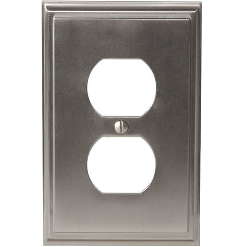 Picture of Amerock A36522 G10 2 Plug Wall Plate&#44; Satin Nickel