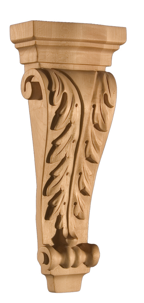 Picture of Art For Everyday ARCBL AC2 M Corbel Acanthus Maple, 6 x 2.5 x 13.75