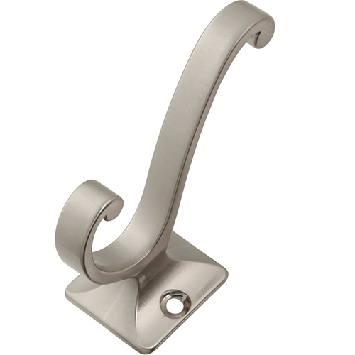 Picture of Belwith BWP25024 SN Center to Center Double Hook, Satin Nickel - 0.75 in.