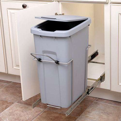 Feeny FESCB12 1 50WH 50 qt. Soft Close Bottom Mount 1 Bins, White - 11.37 in -  Feeney Inc