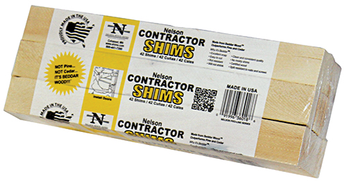 Picture of Nelson Wood Shims NW42 12 Wood Shim, 12 in. - Pack of 42