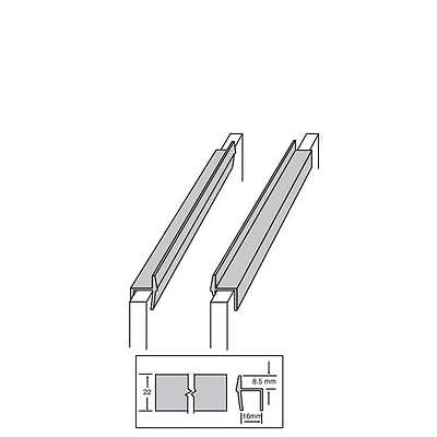 Picture of Custom Plastics CPF 580FR 0.62 in. File Rail for Drawer&#44; 2.5m - Black