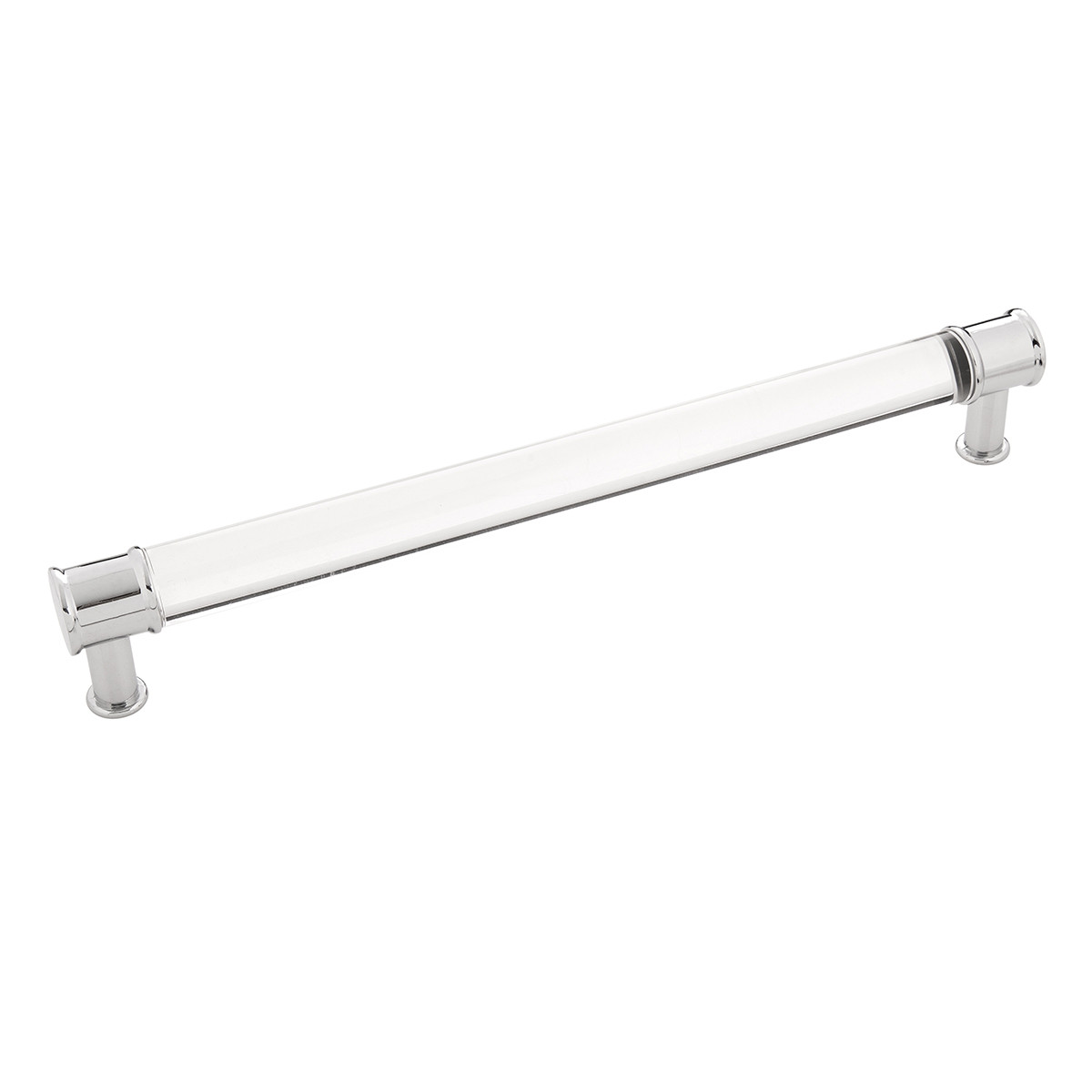 Picture of Belwith BWP3704 CACH 224 mm Midway Cabinet Pull Center to Center&#44; Crysacrylic with Chrome