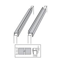 Picture of Custom Plastics CPF 32501 2 0.5 in. File Rail for Drawer&#44; 2 ft. - White
