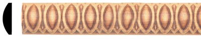 Picture of Omega NPE039E2960OUF4 0.3 x 1 in. & 4 ft. Embossed Moulding Pattern - Oak