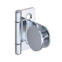 Glass Door Hinge 1.5Pin Inset Plain Stainless Steel