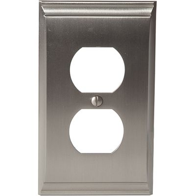 Picture of Amerock A36508 G10 2 Plug Wall Plate, Satin Nickel