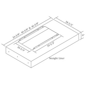 Picture of Omega NP09081SS36SM1 36 in. Straight Hood Liners for Sirius Ventilator