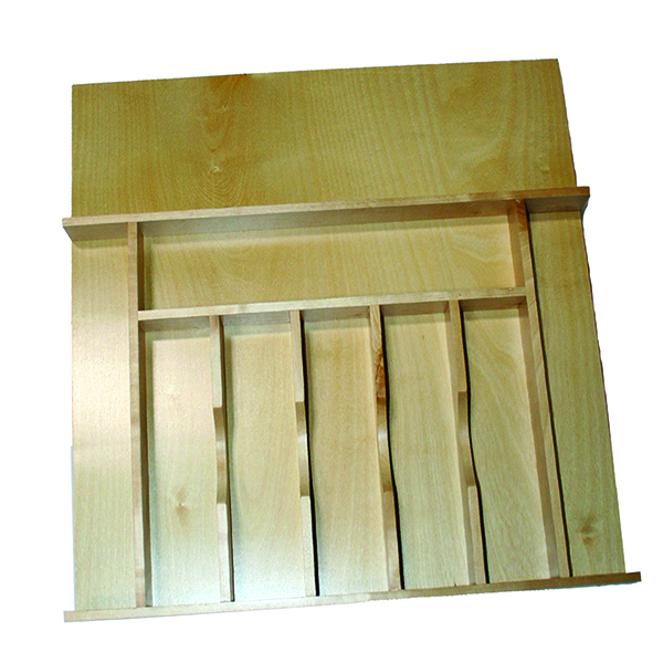 Picture of Tenn Tex TNQT.CUT24.1 24 in. Wood Cutlery Tray Insert for Drawer - Maple, Birch