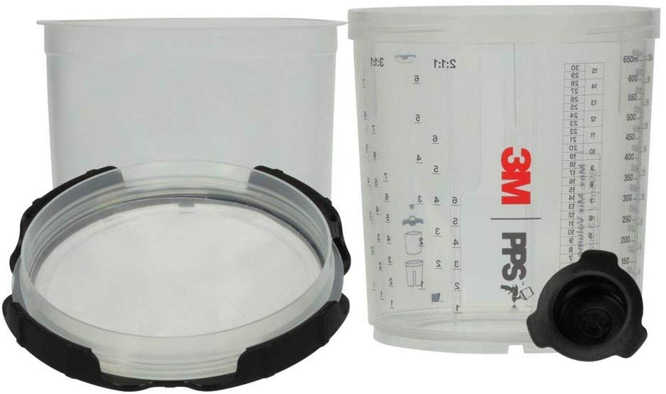 Picture of 3M 3M26000 200 Micron 32-Plugs 50-Standard Lid & Liners Spray Cup System Kit