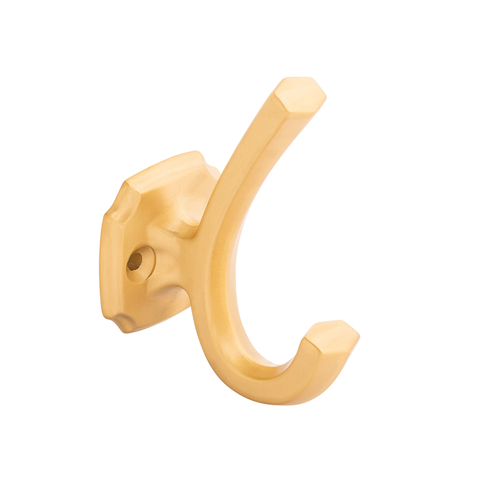Center-Center Style Cabinet Hook, Brushed Gold Brass -  House, HO1542498