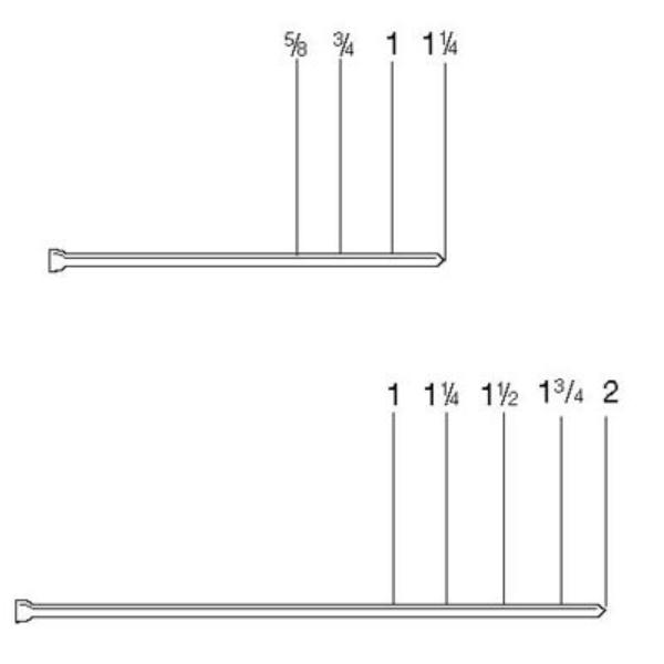 Picture of Carlson Systems CAA209909R 1 x 2 in. Senco 18 Guage Nail 1.2 m Per Box