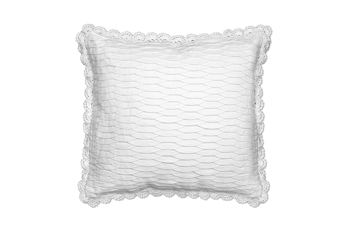 Picture of Heritage Lace SZ-PC2 18 x 18 in. Seabreeze Pillow Cover&#44; White