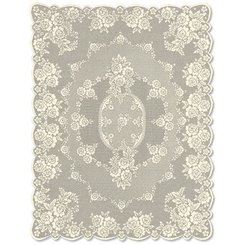 Picture of Heritage Lace VR-6084E 60 x 84 in. Victorian Rose Tablecloth - Ecru