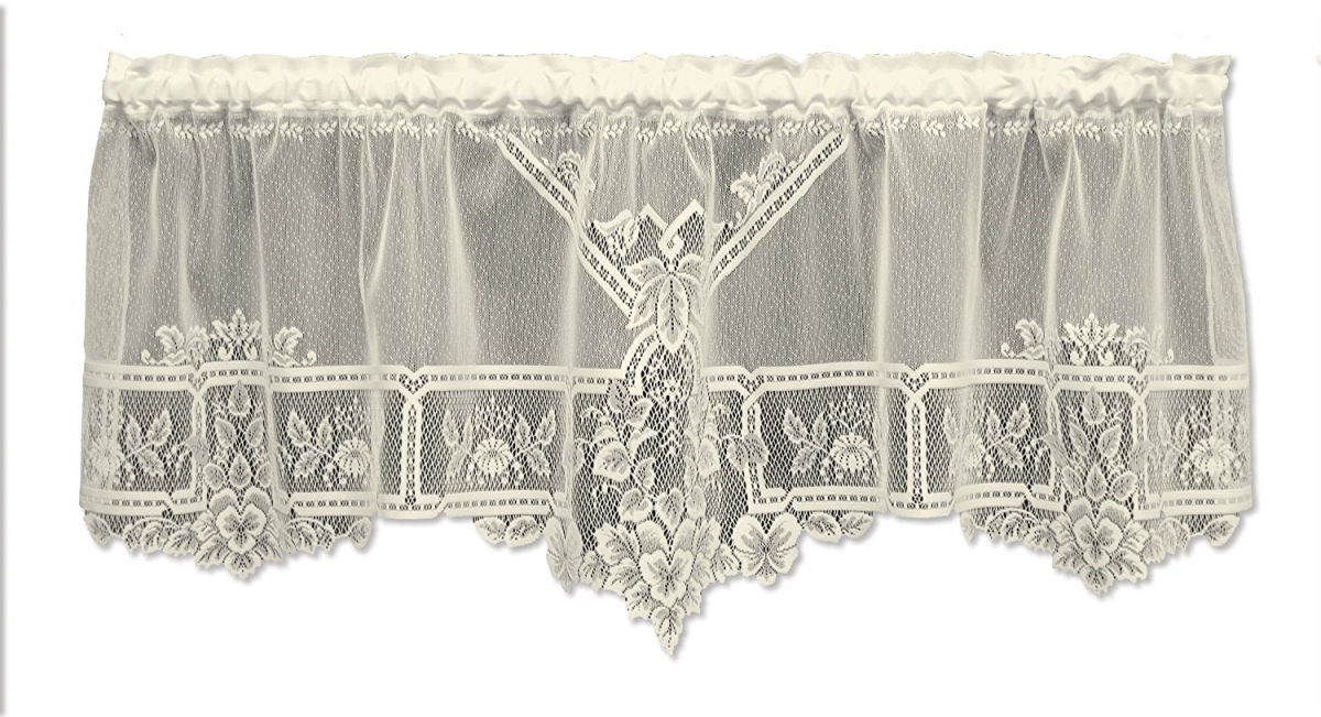 Picture of Heritage Lace 9700E-6022P Heirloom 60 x 22 in. Sheer Valance - Ecru