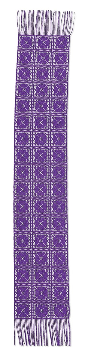 Picture of Heritage Lace DSRF-PP Daisy Scarf 10 x 65 in. - Purple