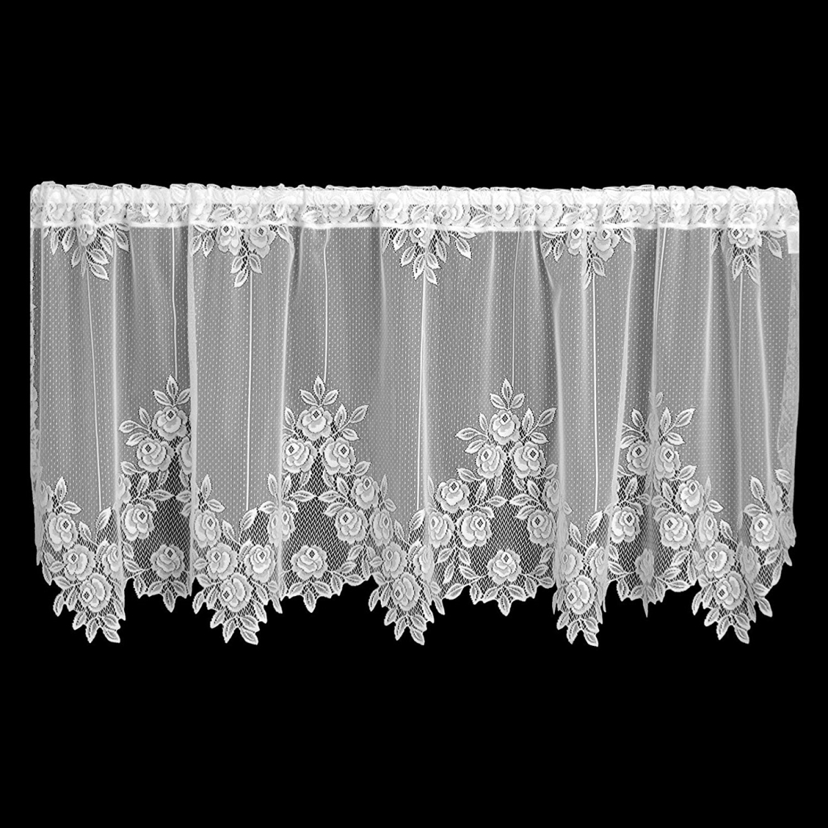 Picture of Heritage Lace 6255W-6024 Tea Rose 60 x 24 in. Tier - White