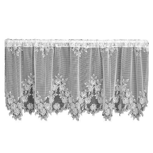 Picture of Heritage Lace 6255W-6030 Tea Rose 60 x 30 Tier - White