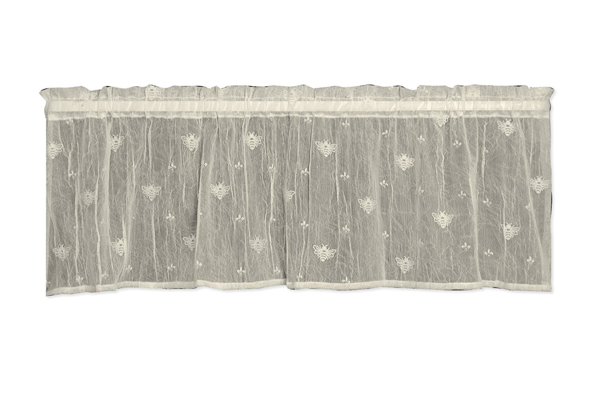 Picture of Heritage Lace 7165E-4515 Bee 45 x 15 in. Valance - Ecru