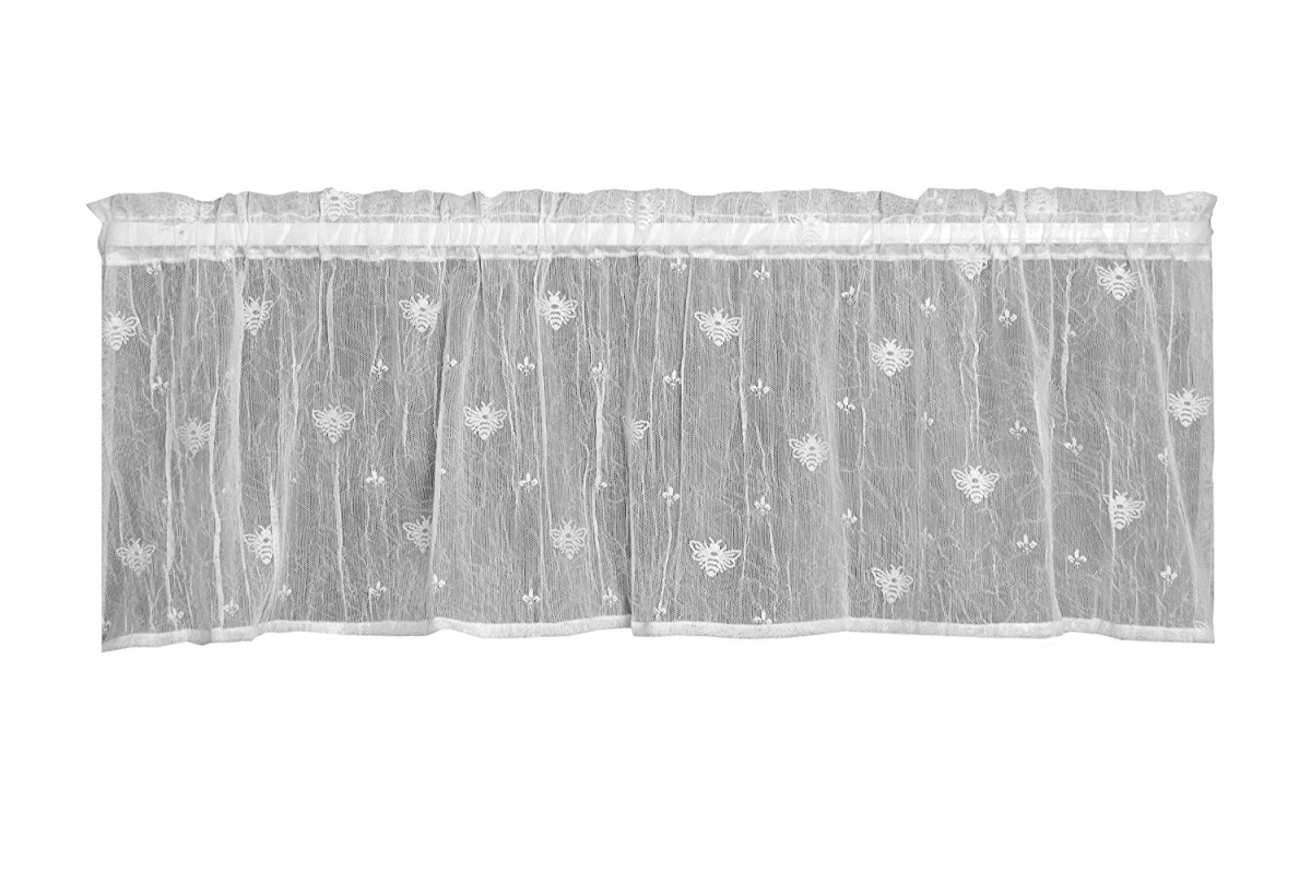 Picture of Heritage Lace 7165W-4515 Bee 45 x 15 in. Valance - White