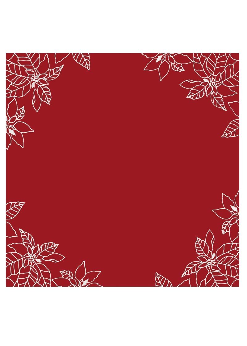Picture of Heritage Lace PO-3434R Poinsettia 34 x 34 in. Topper - Red