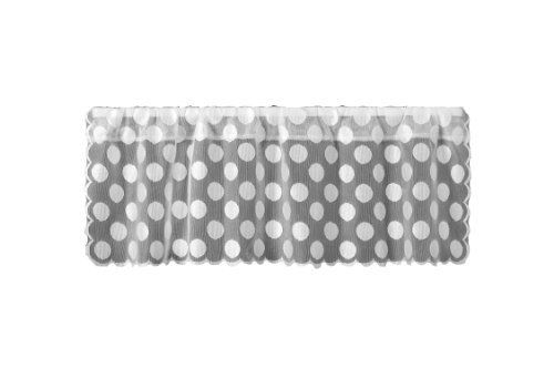 Picture of Heritage Lace 8315W-4214 Polka Dot 42 x 14 in. Valance - White