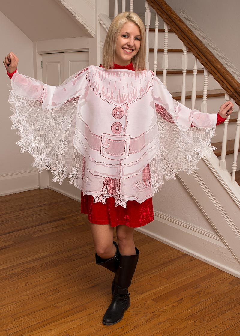Picture of Heritage Lace SAP-W 58 in. Santa Round Poncho