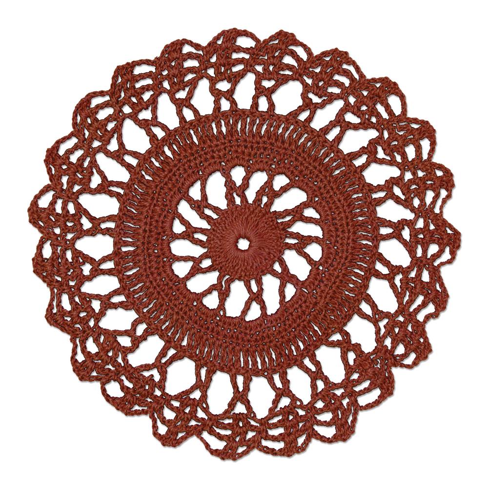Picture of Heritage Lace CES-0600GS 6 in. Crochet Envy Sunburst Doily&#44; Ginger Spice