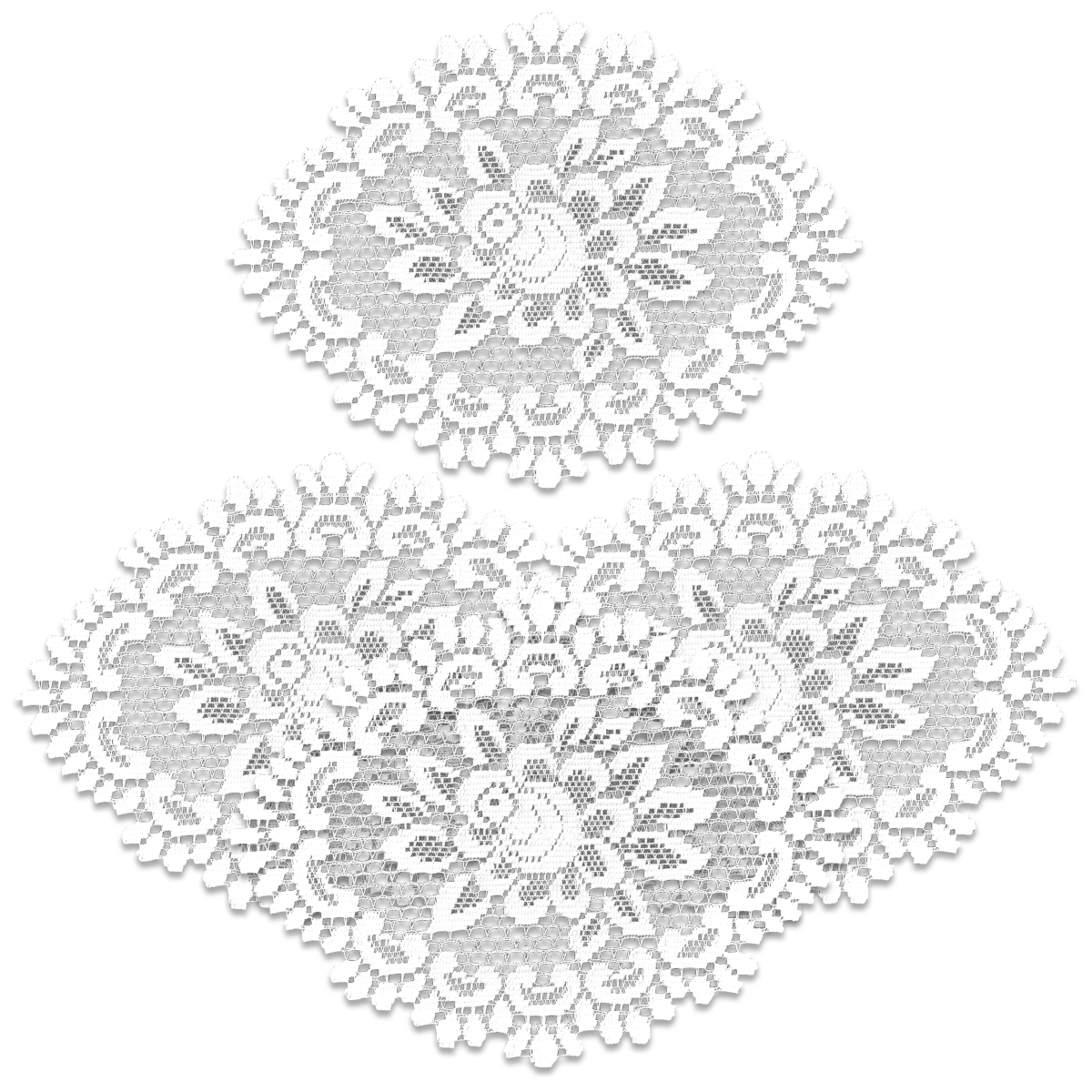 Picture of Heritage Lace 56672W-S 12 x 16 in. Rose Doily - Off White - Set of 4