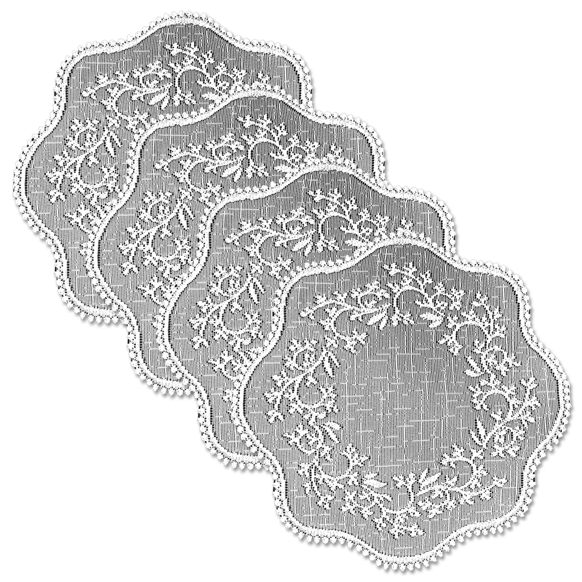 Picture of Heritage Lace SD-1200W-S Sheer Divine 12 in. Round Doily - White - Set of 4