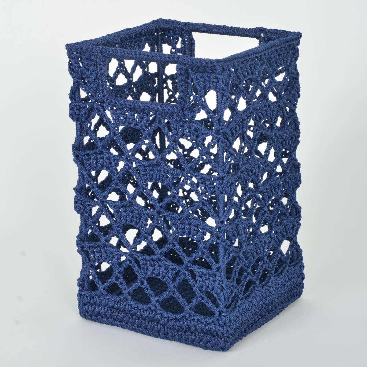 Picture of Heritage Lace MC-1125NV Mode Crochet Basket, Navy - 9 x 5.5 x 5.5 in.