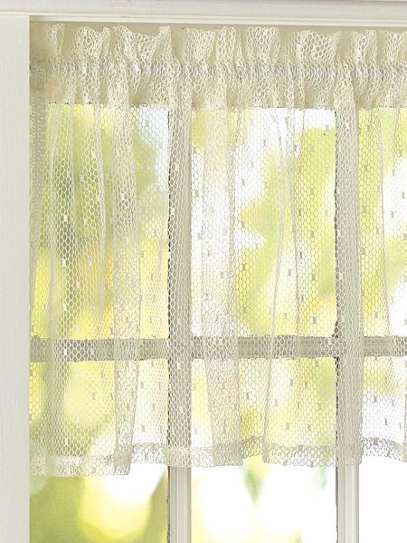 Picture of Heritage Lace 8610W-6015 Point D Esprit Valance, White - 60 x 15 in.