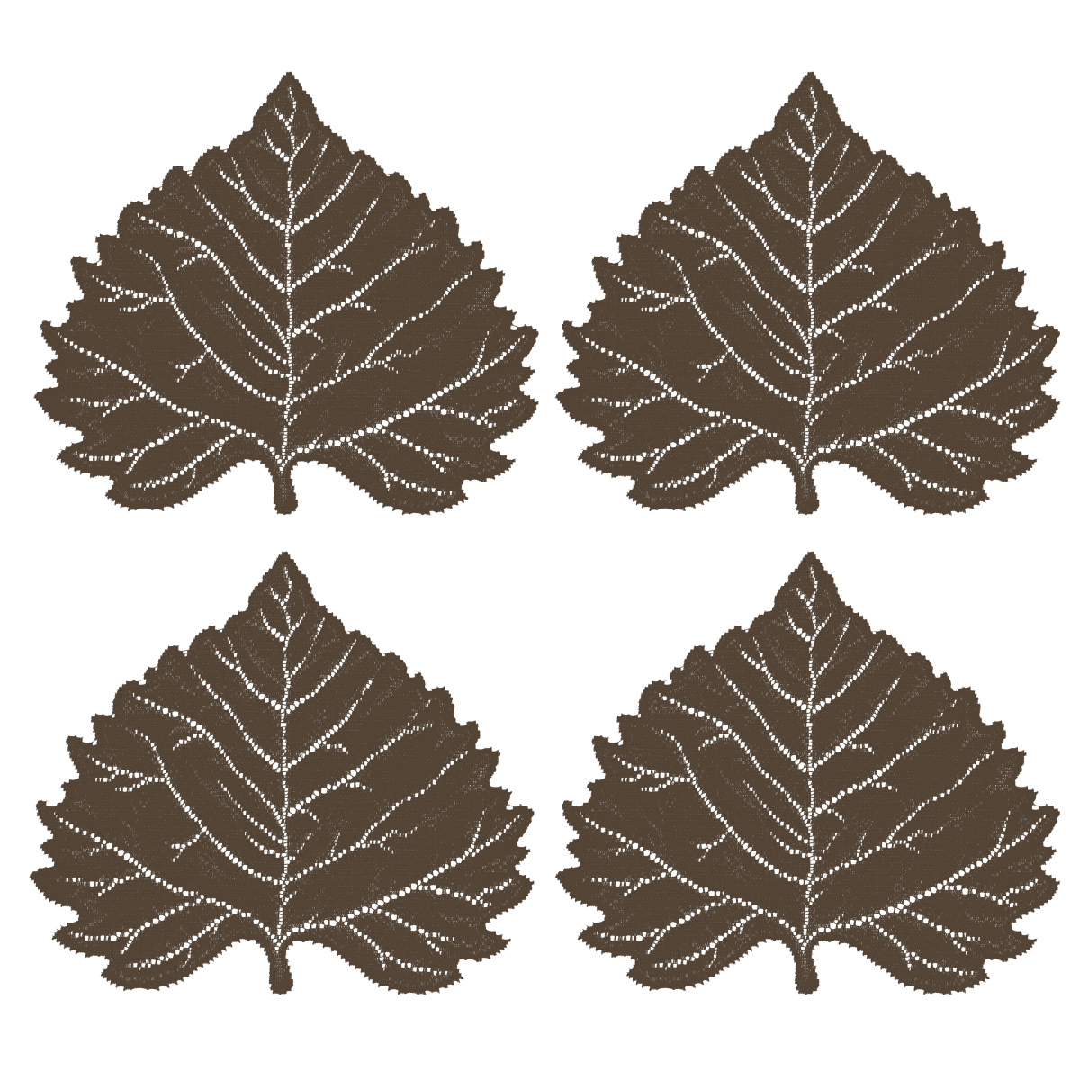 Picture of Heritage Lace AP-1416ER-S 14 x 16 in. Leaf Aspen Placemats - Set of 4