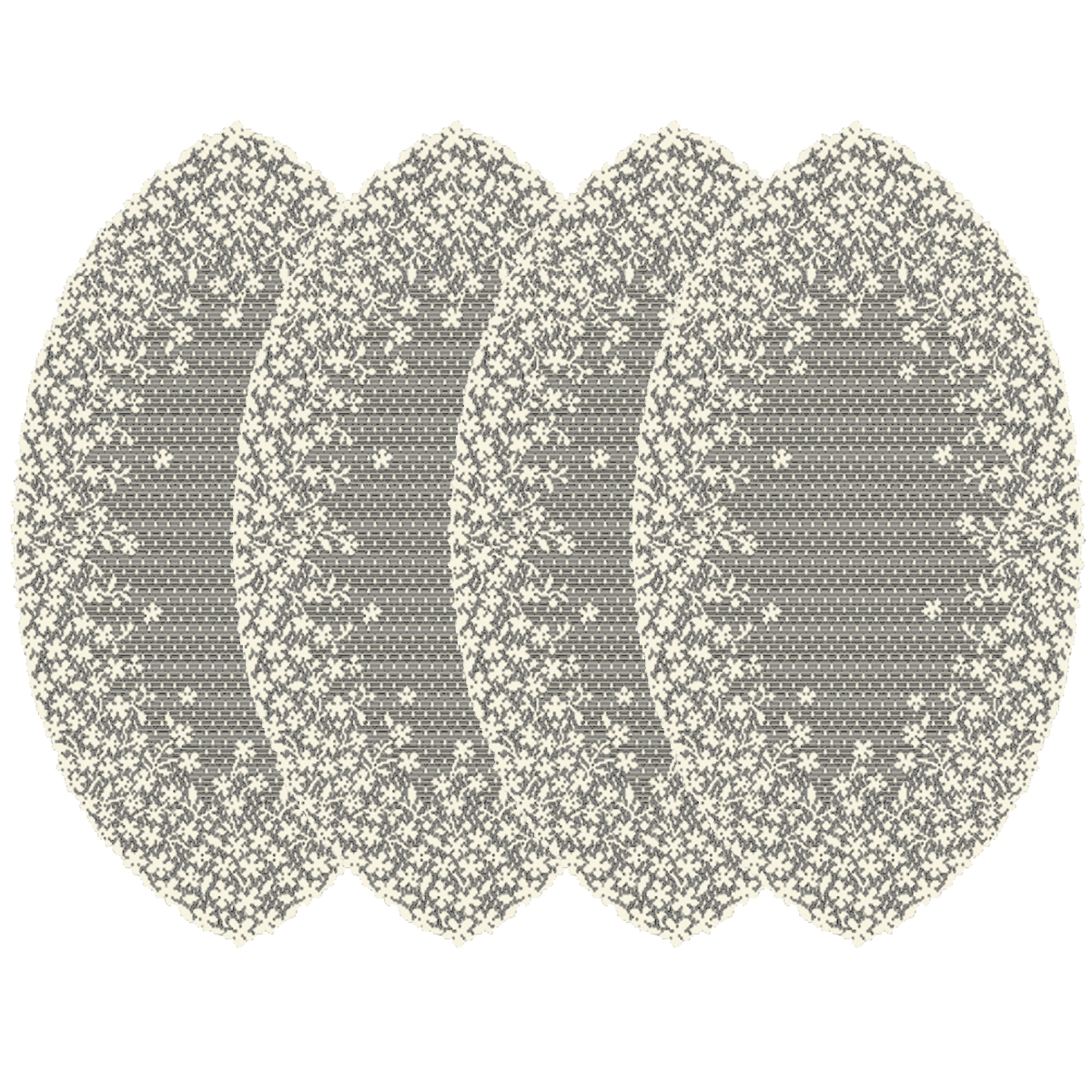 Picture of Heritage Lace BL-1222E-S 12 x 22 in. Blossom Doilies, Ecru - Set of 4