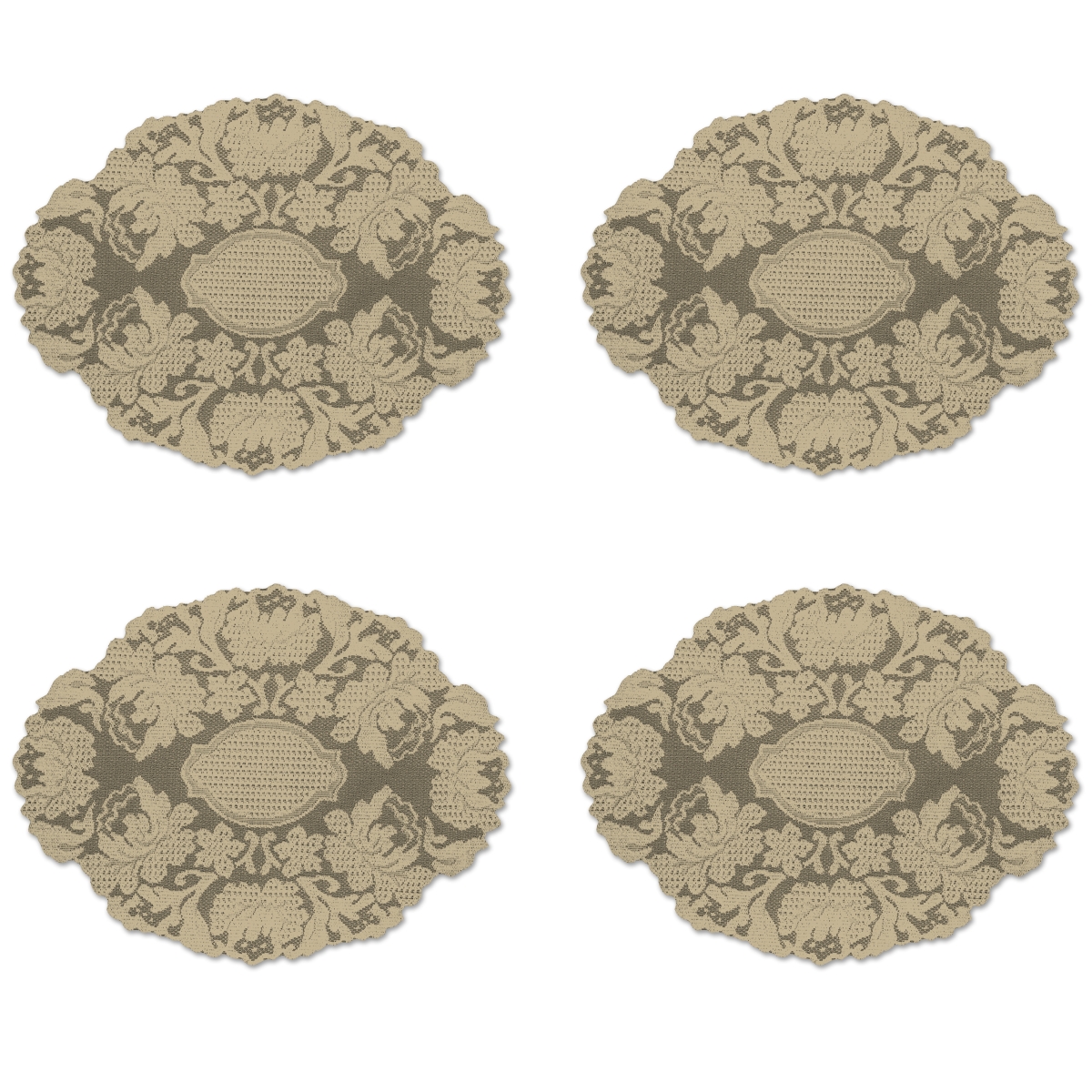Picture of Heritage Lace WN-1216A-S 12 x 16 in. Windsor Doilies, Antique - Set of 4