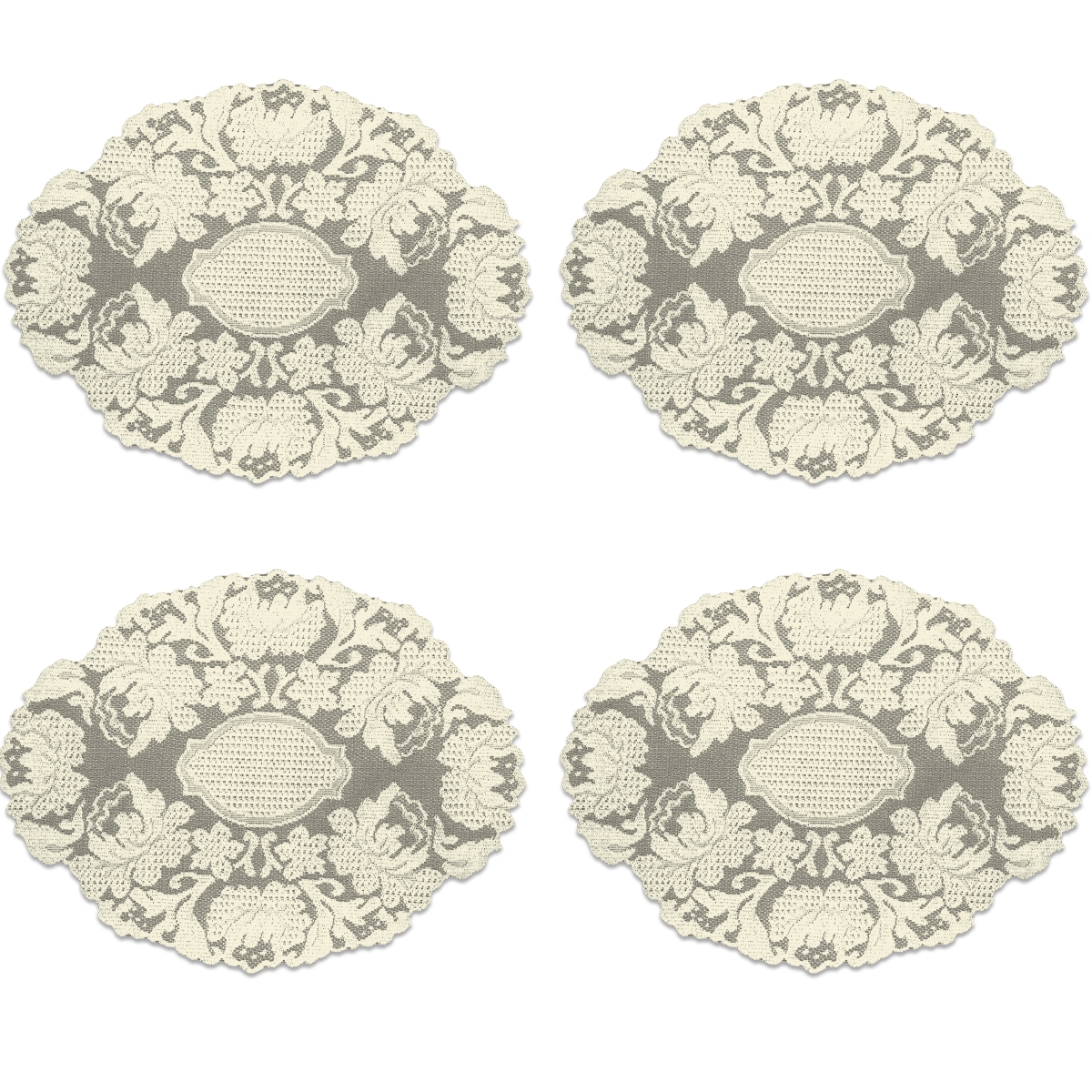 Picture of Heritage Lace WN-1216E-S 12 x 16 in. Windsor Doilies, Ecru - Set of 4