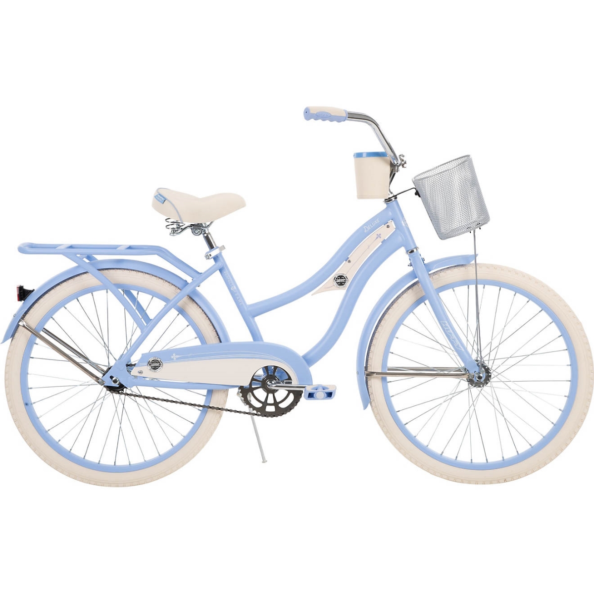 Picture of Huffy 24610 24 in. Deluxe Womens Cruiser Bike&#44; Blue - One Size