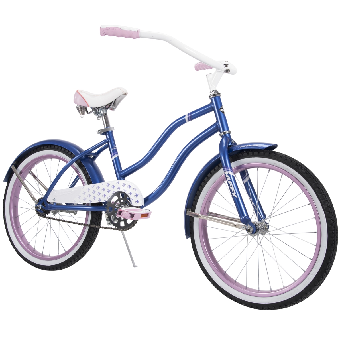 23559 20 in. Womens Good Vibrations Cruiser Bike, Purple -  Huffy