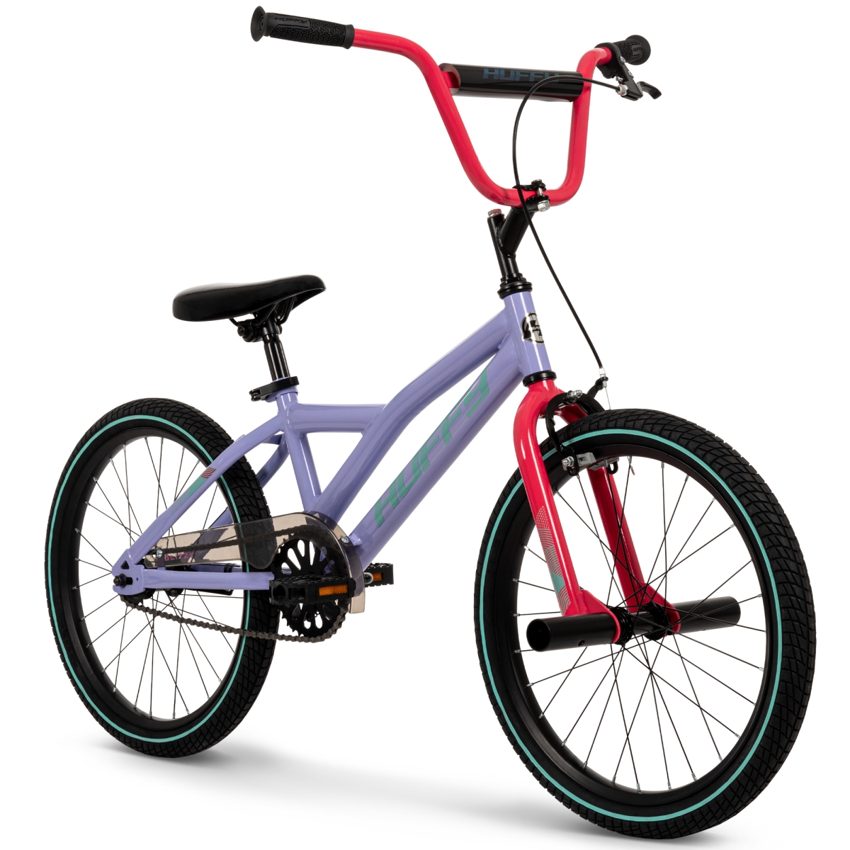 23075 Glitzy Girls Bike - 20-Inch - Front Pegs - Caliper & Coaster Brakes - Streamers - Ages 5-9 - Gloss Lavender