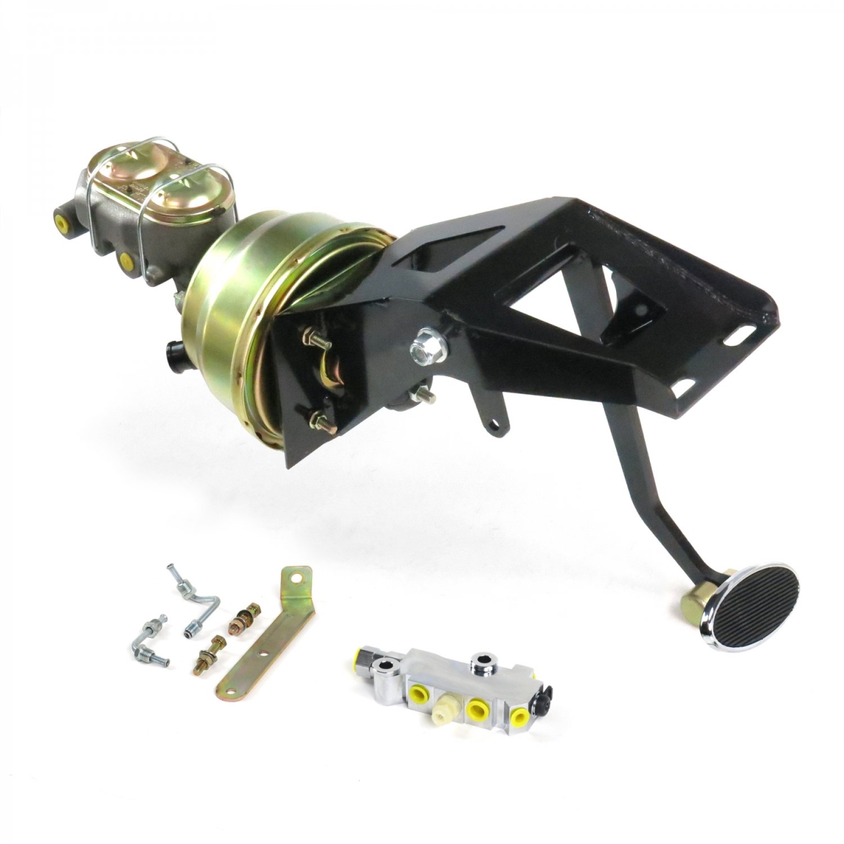 Helix 324997 Brake Pedal (53-56 Ford Truck FW 8? Dual kit Adj Disk/Drum~Lg Oval Chr Pad)